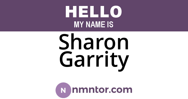 Sharon Garrity