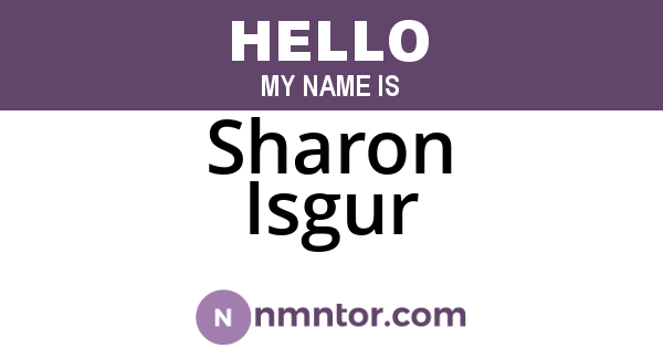 Sharon Isgur