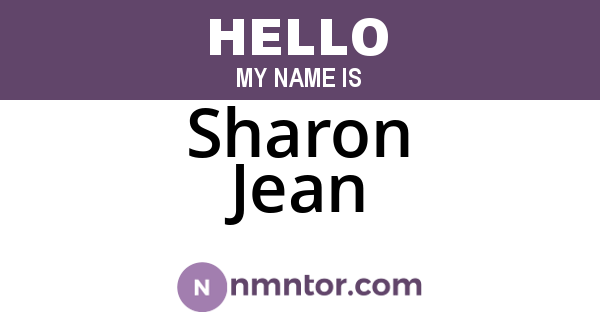 Sharon Jean