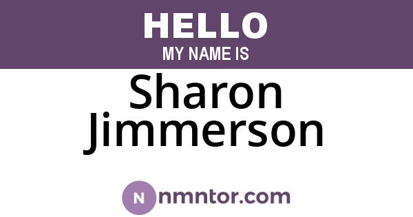 Sharon Jimmerson