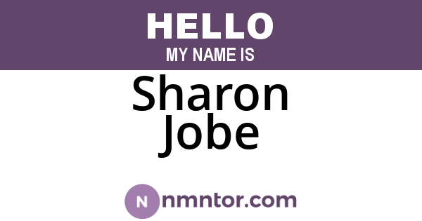 Sharon Jobe