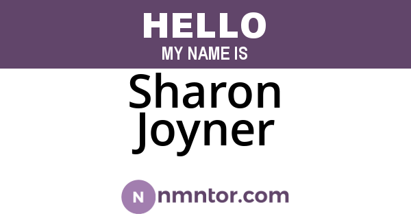 Sharon Joyner