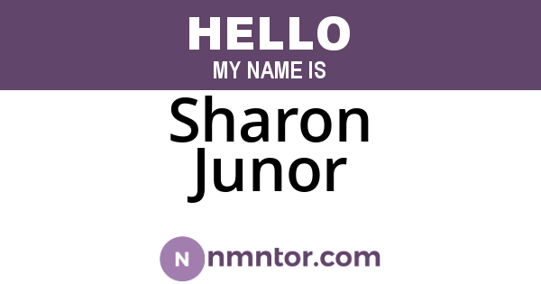 Sharon Junor
