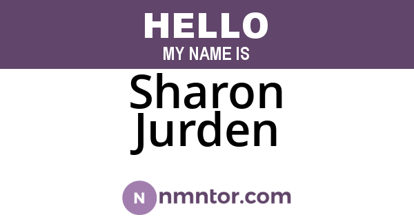 Sharon Jurden