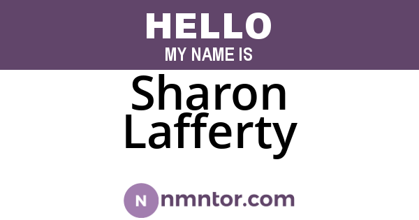 Sharon Lafferty