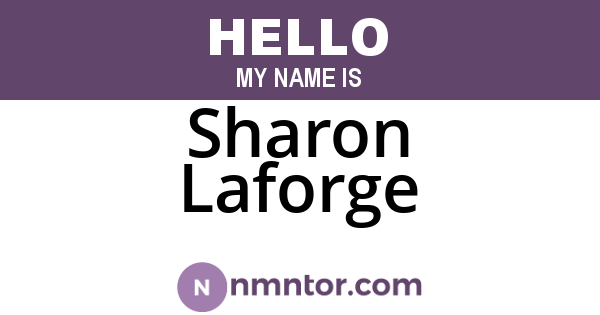 Sharon Laforge