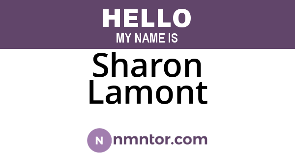 Sharon Lamont