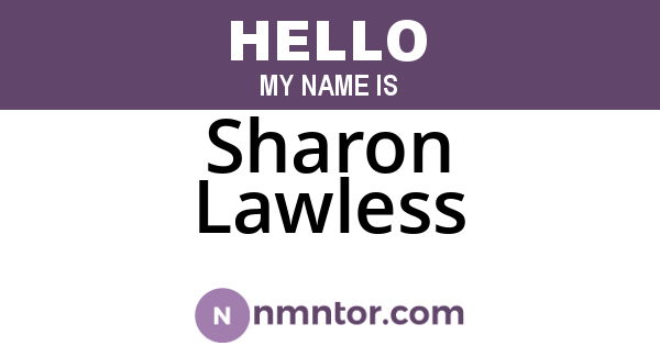 Sharon Lawless