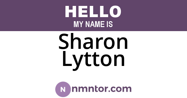 Sharon Lytton