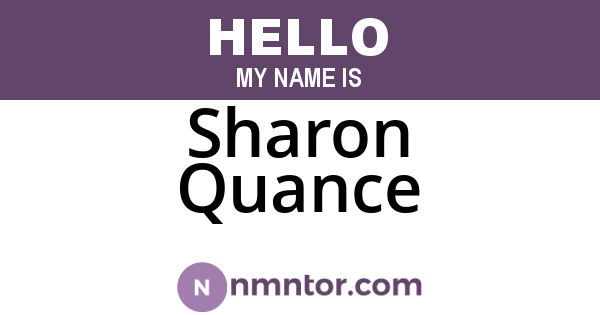 Sharon Quance
