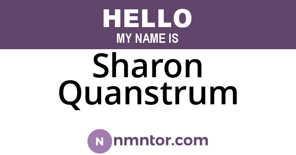 Sharon Quanstrum
