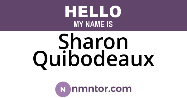 Sharon Quibodeaux
