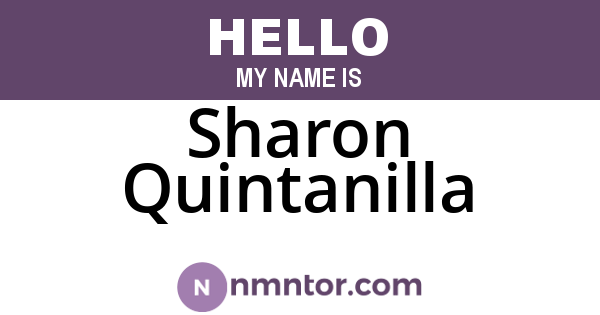 Sharon Quintanilla