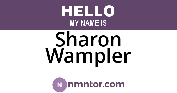 Sharon Wampler