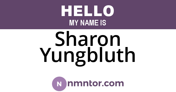Sharon Yungbluth