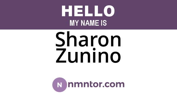 Sharon Zunino