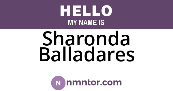 Sharonda Balladares