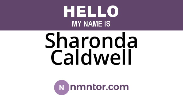 Sharonda Caldwell