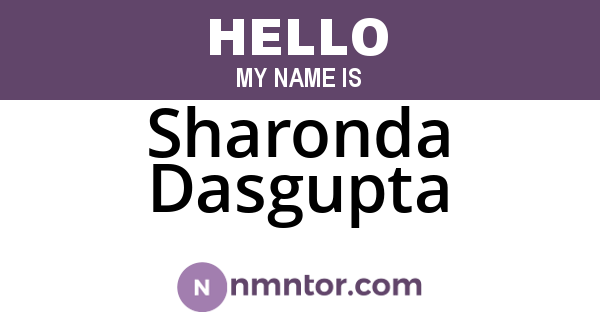 Sharonda Dasgupta