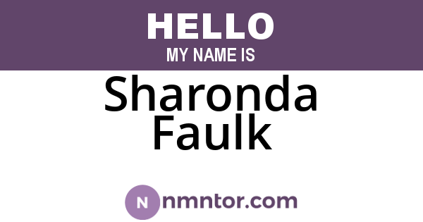 Sharonda Faulk