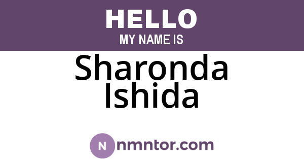 Sharonda Ishida