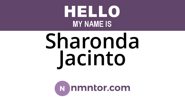 Sharonda Jacinto