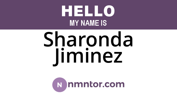Sharonda Jiminez