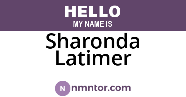 Sharonda Latimer