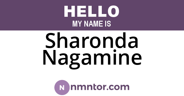 Sharonda Nagamine