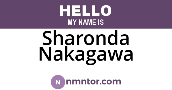 Sharonda Nakagawa