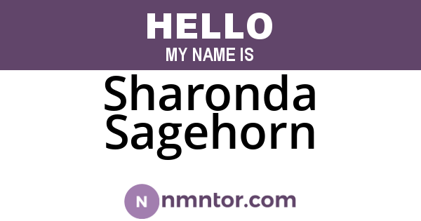 Sharonda Sagehorn
