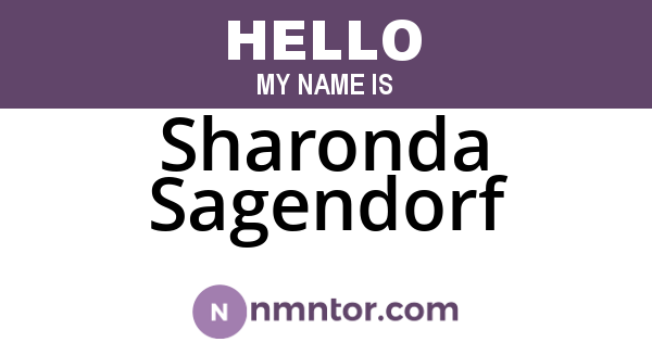 Sharonda Sagendorf