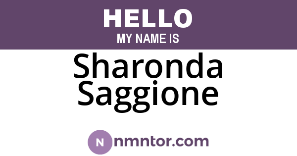 Sharonda Saggione