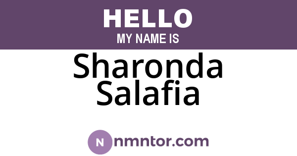 Sharonda Salafia