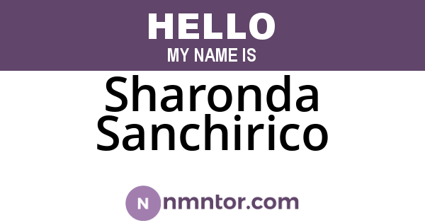 Sharonda Sanchirico