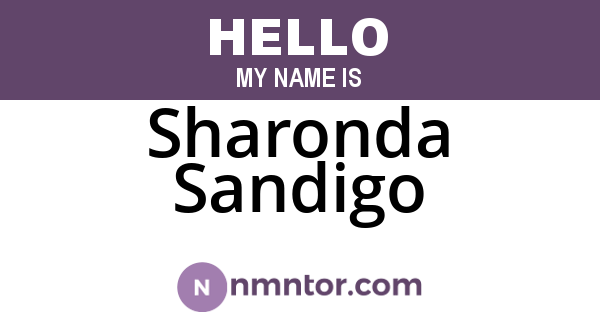 Sharonda Sandigo