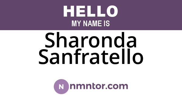 Sharonda Sanfratello