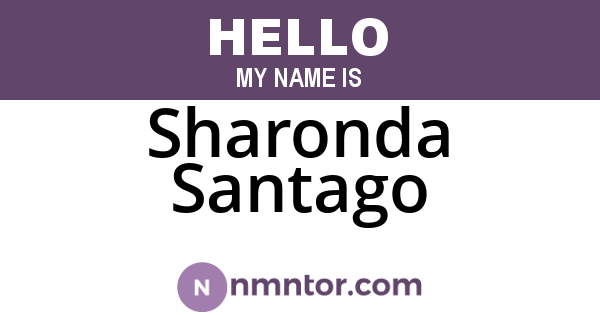 Sharonda Santago