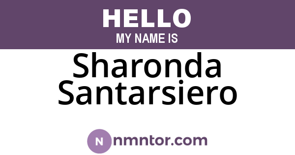 Sharonda Santarsiero