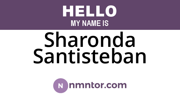 Sharonda Santisteban