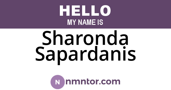 Sharonda Sapardanis