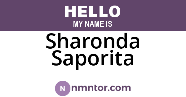 Sharonda Saporita