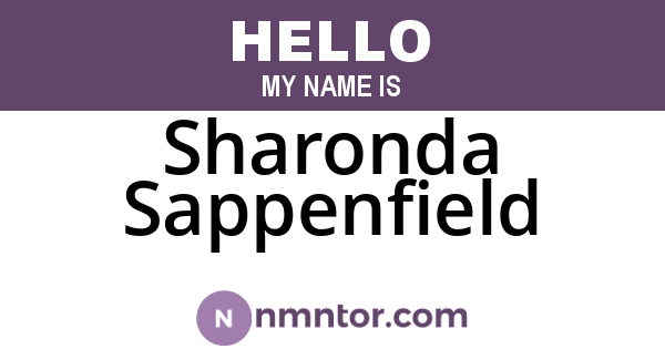 Sharonda Sappenfield