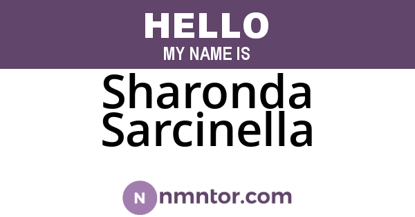 Sharonda Sarcinella