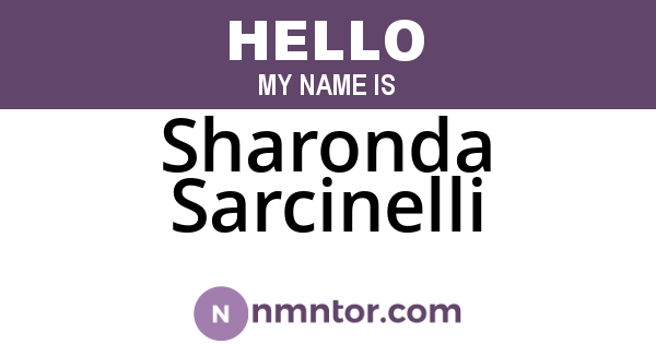 Sharonda Sarcinelli