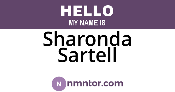 Sharonda Sartell