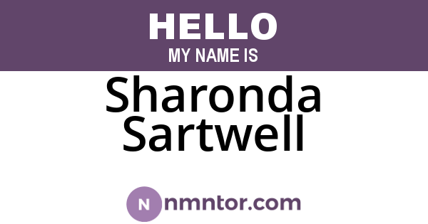 Sharonda Sartwell