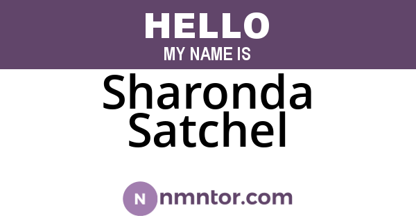Sharonda Satchel