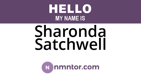 Sharonda Satchwell
