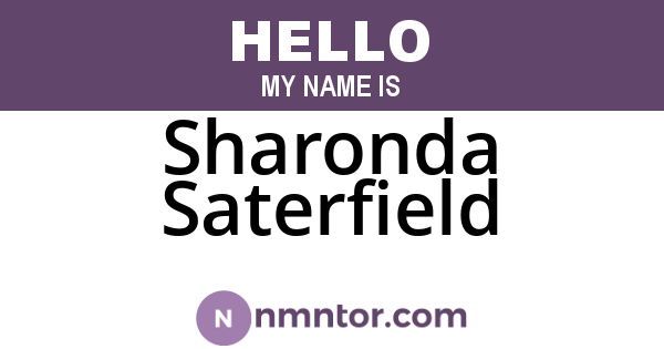 Sharonda Saterfield